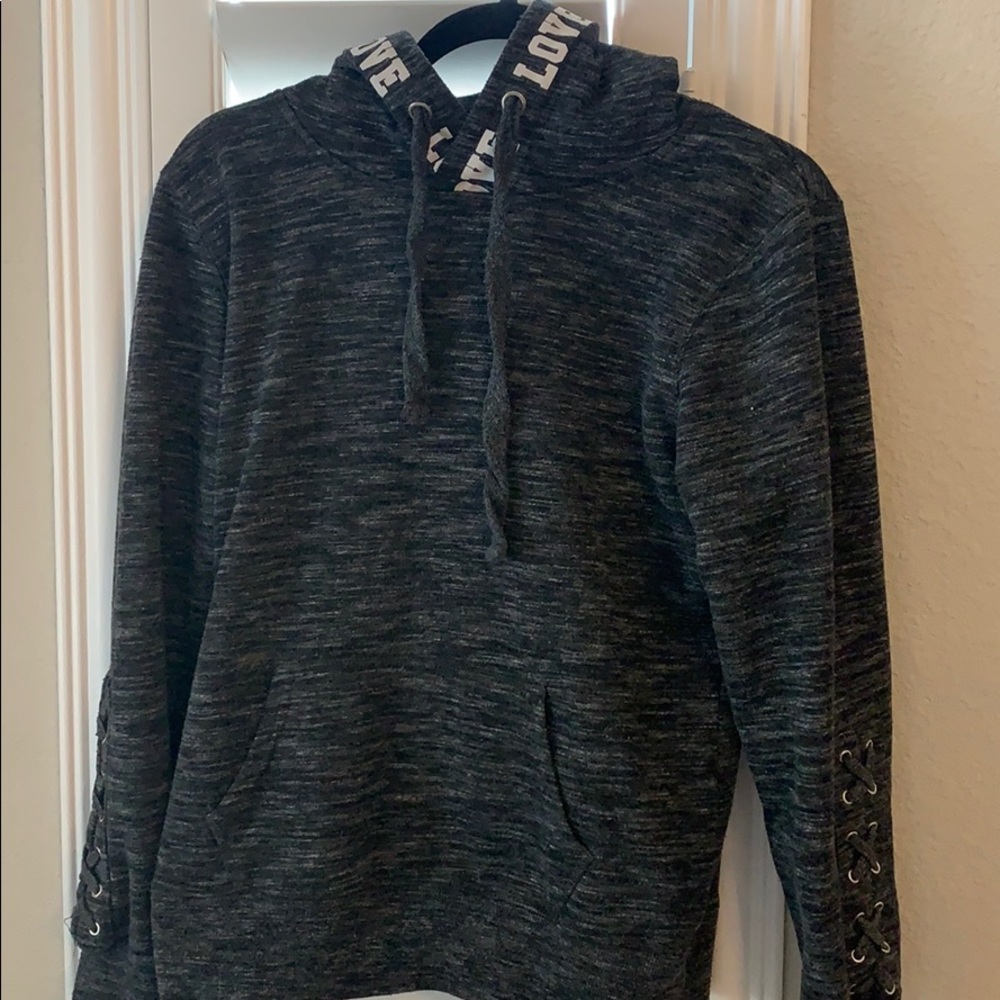 Gray love sweatshirt